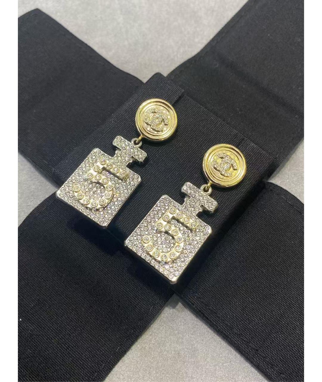 CHANEL Золотые серьги, фото 3