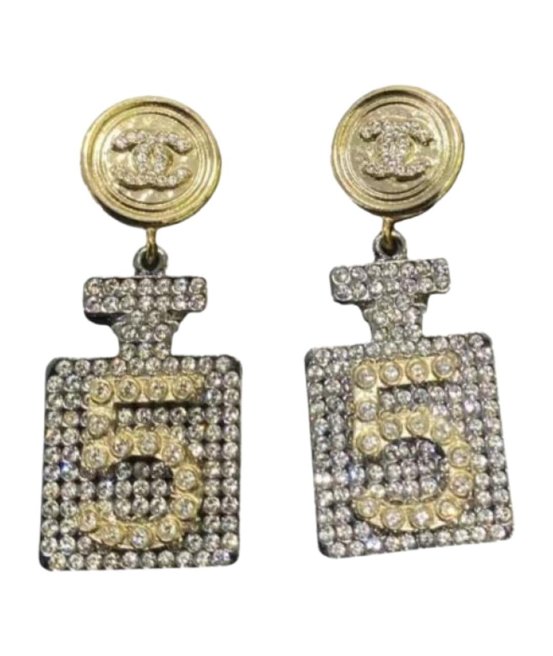 CHANEL Золотые серьги, фото 1
