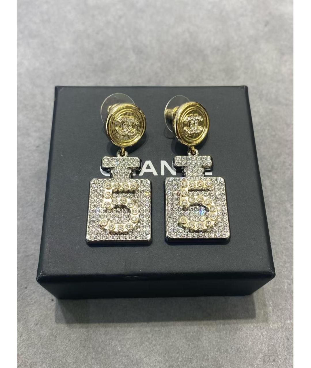 CHANEL Золотые серьги, фото 4