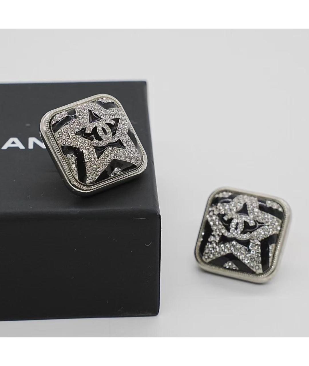 CHANEL Серебряные серьги, фото 3