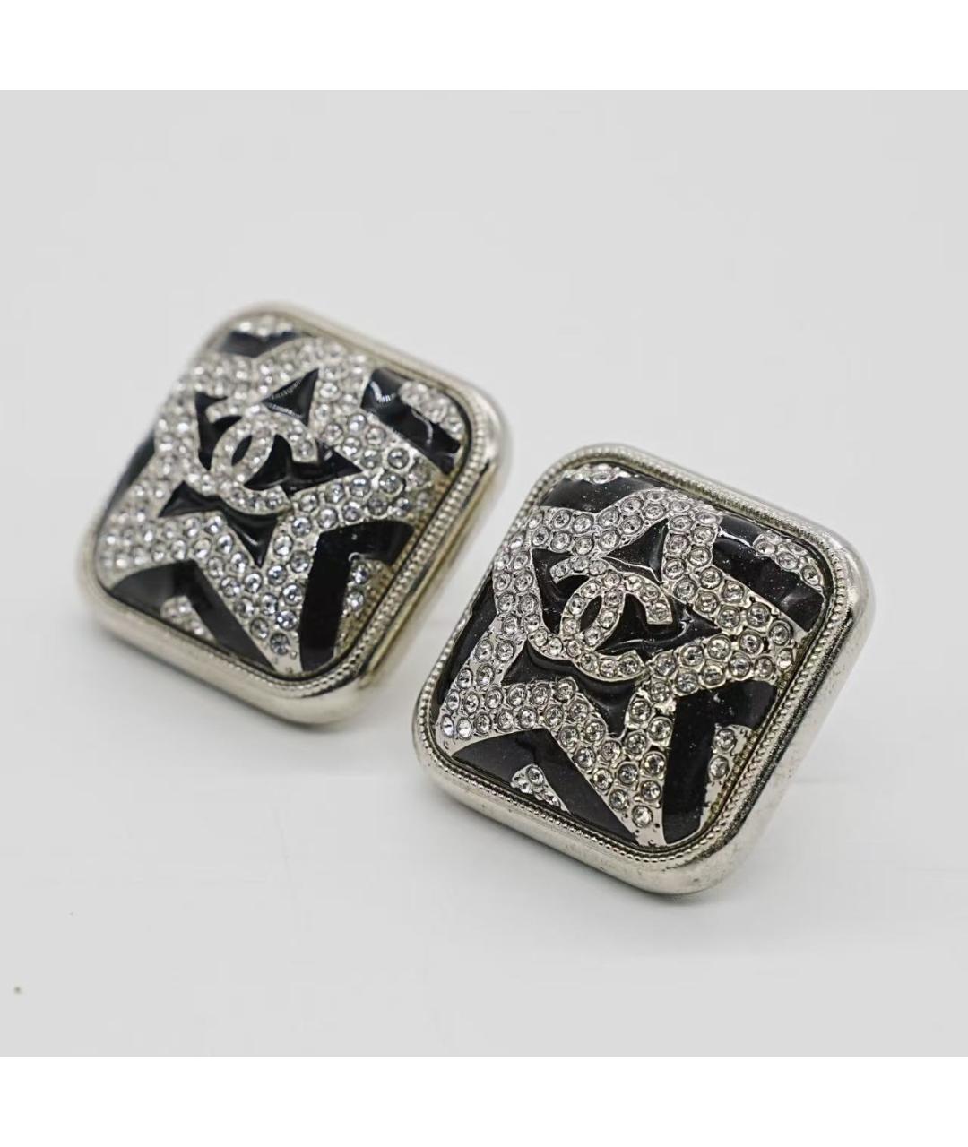 CHANEL Серебряные серьги, фото 4