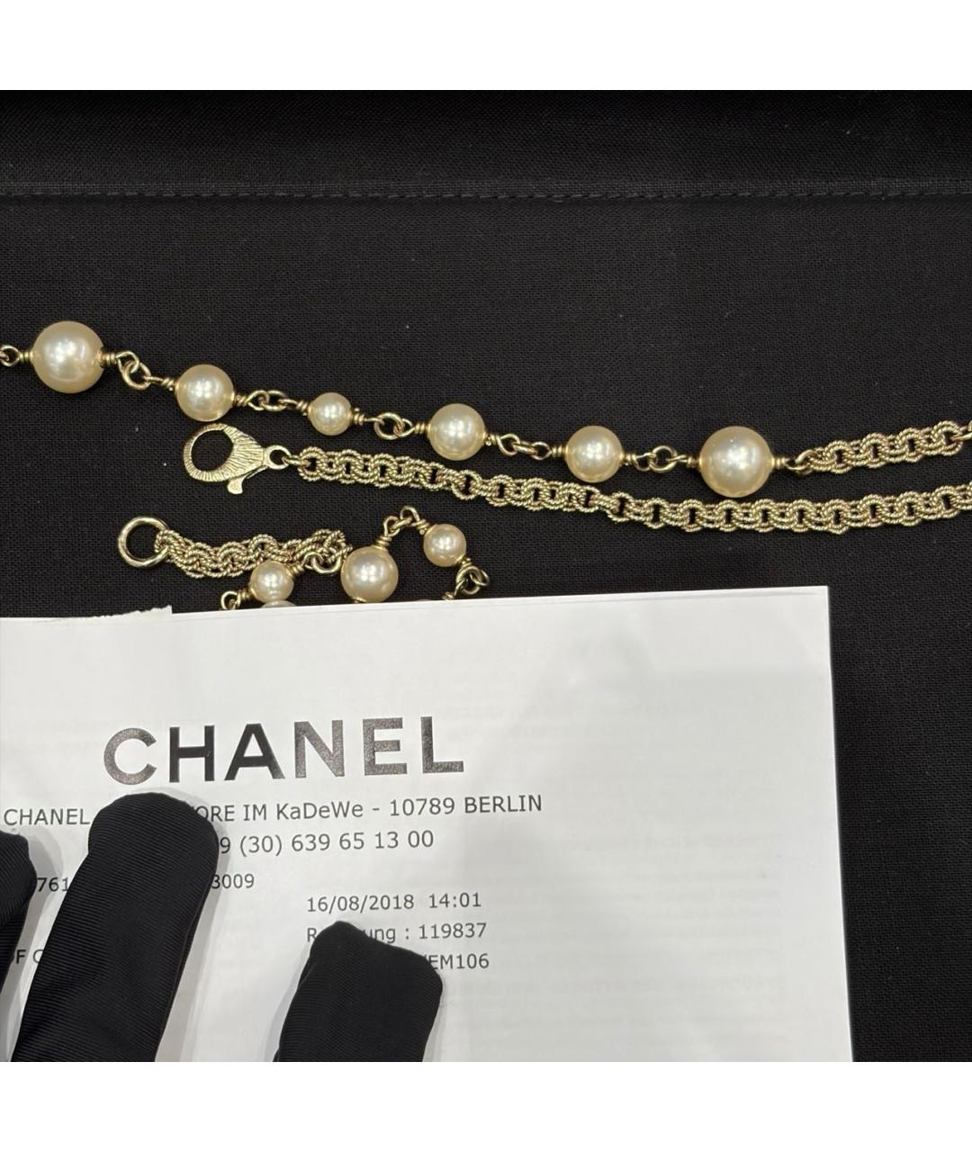 CHANEL Золотое колье, фото 4