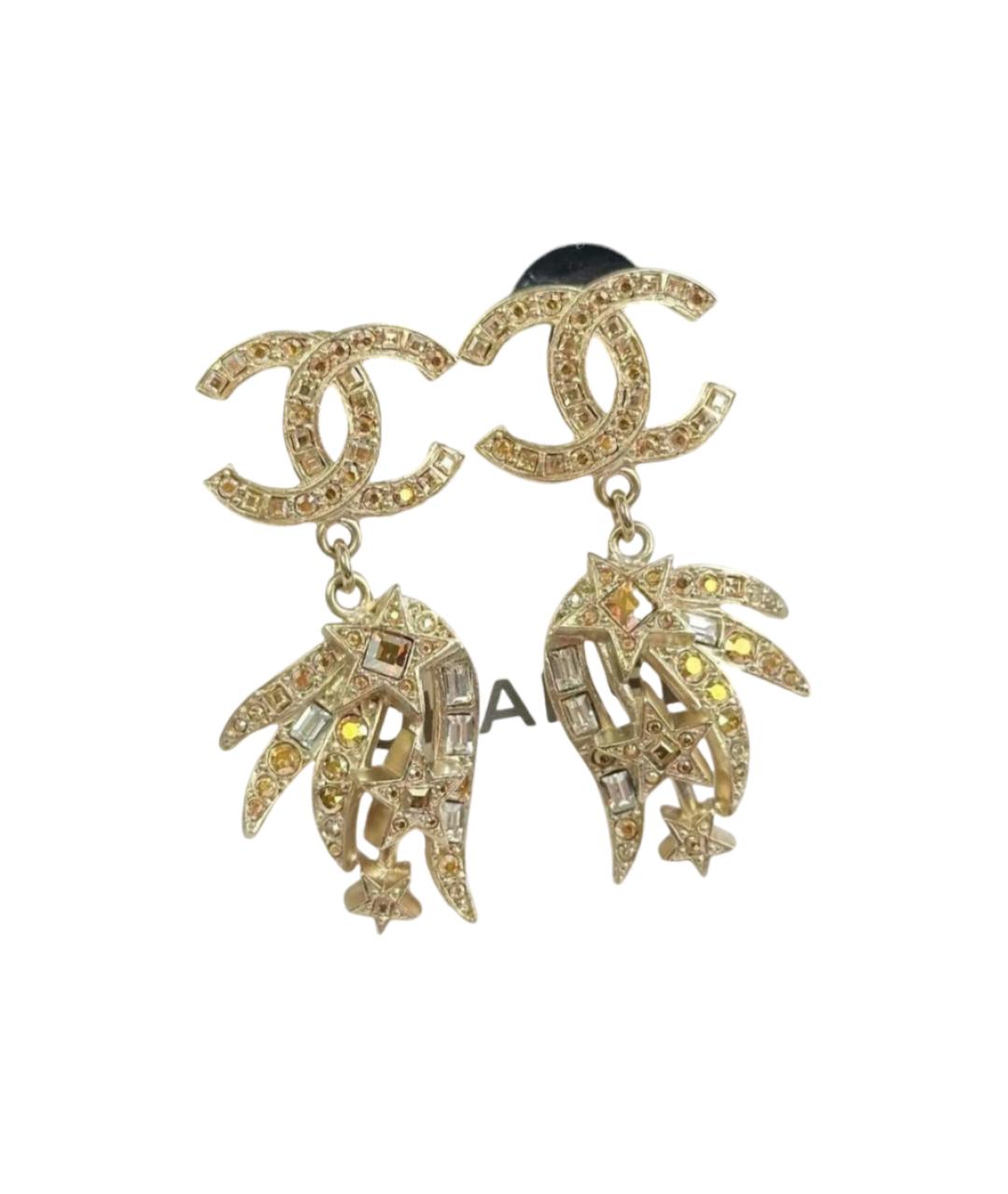 CHANEL Золотые серьги, фото 1