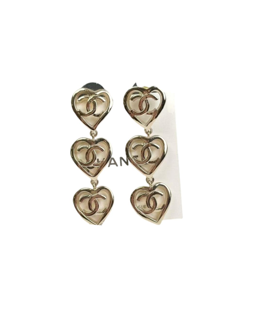 CHANEL Золотые серьги, фото 4