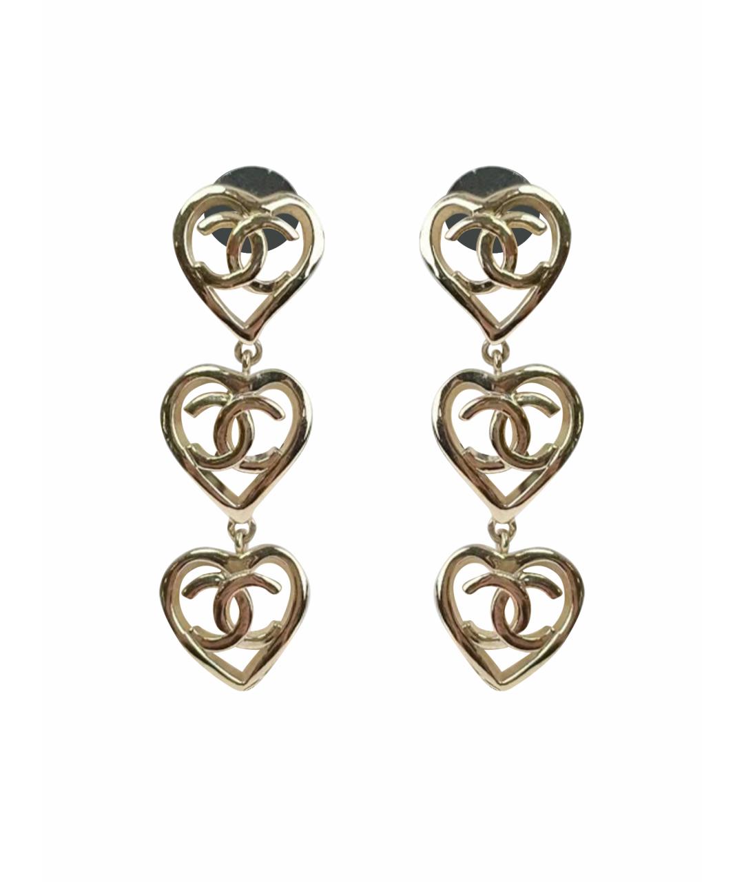 CHANEL Золотые серьги, фото 1