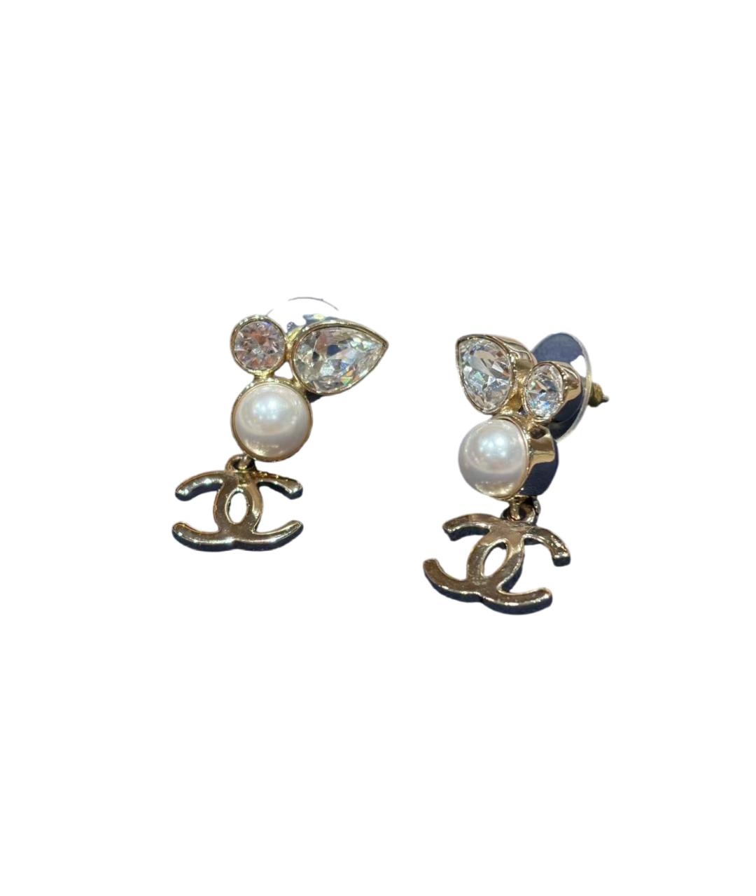 CHANEL Золотые серьги, фото 1