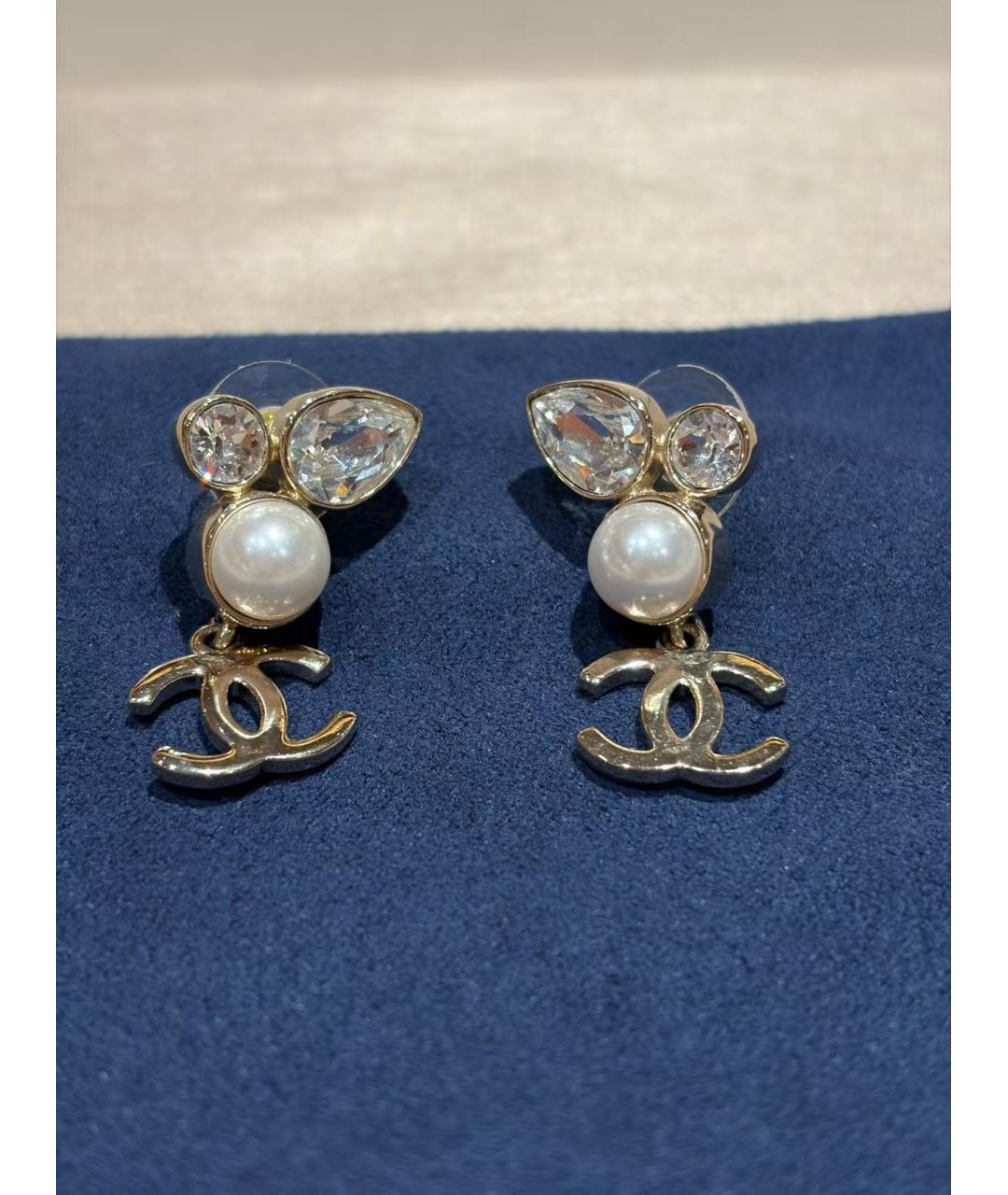 CHANEL Золотые серьги, фото 4