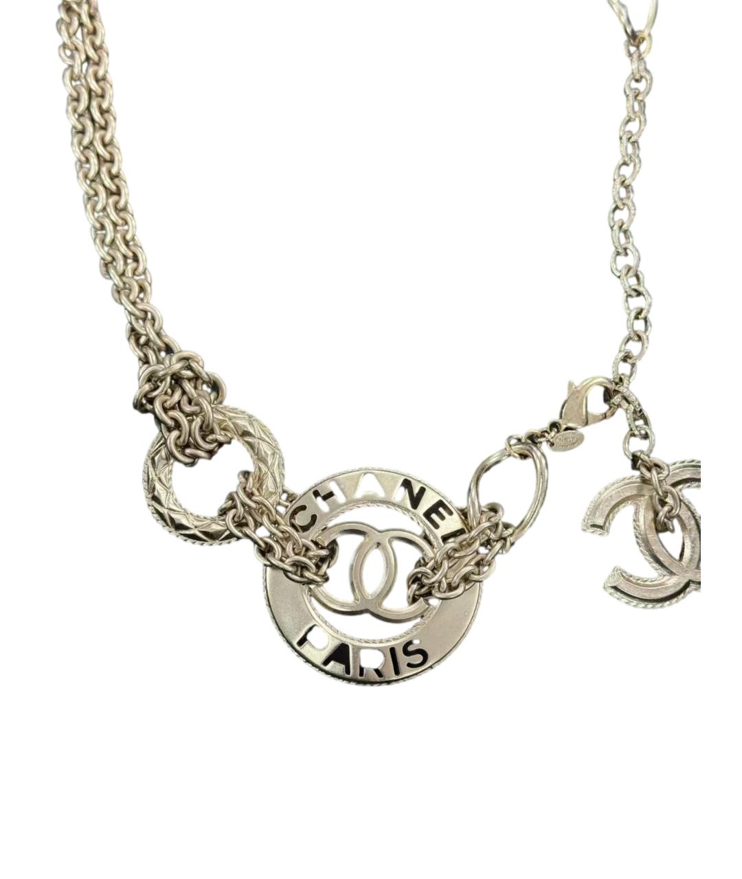 CHANEL Серебряное колье, фото 1