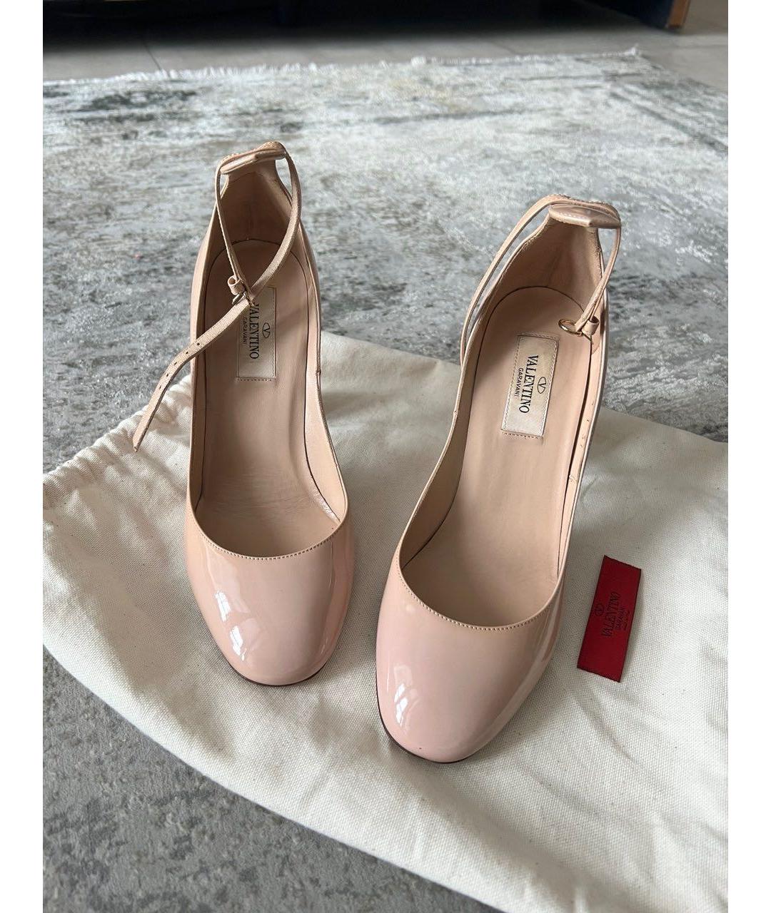 VALENTINO Розовые кожаные туфли, фото 2