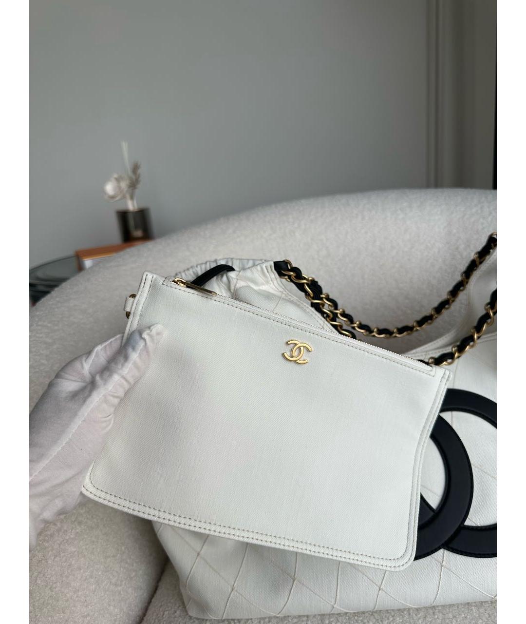 CHANEL Белая сумка тоут, фото 2
