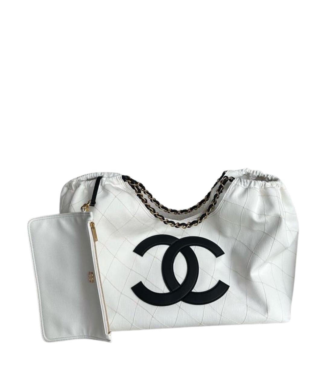 CHANEL Белая сумка тоут, фото 1