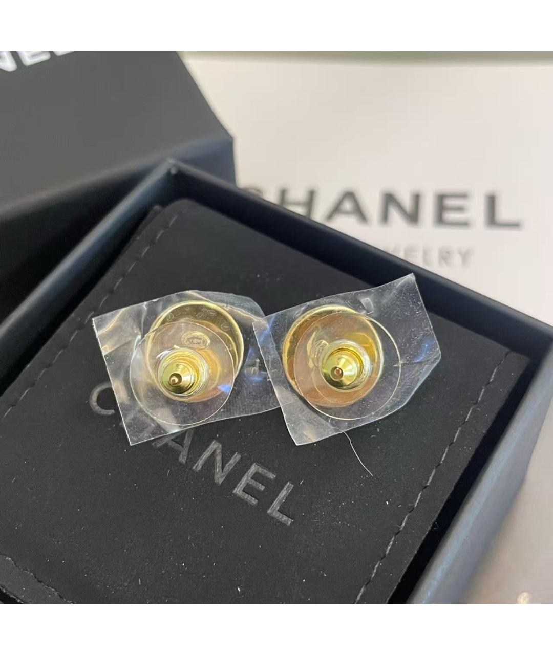 CHANEL Золотые серьги, фото 4