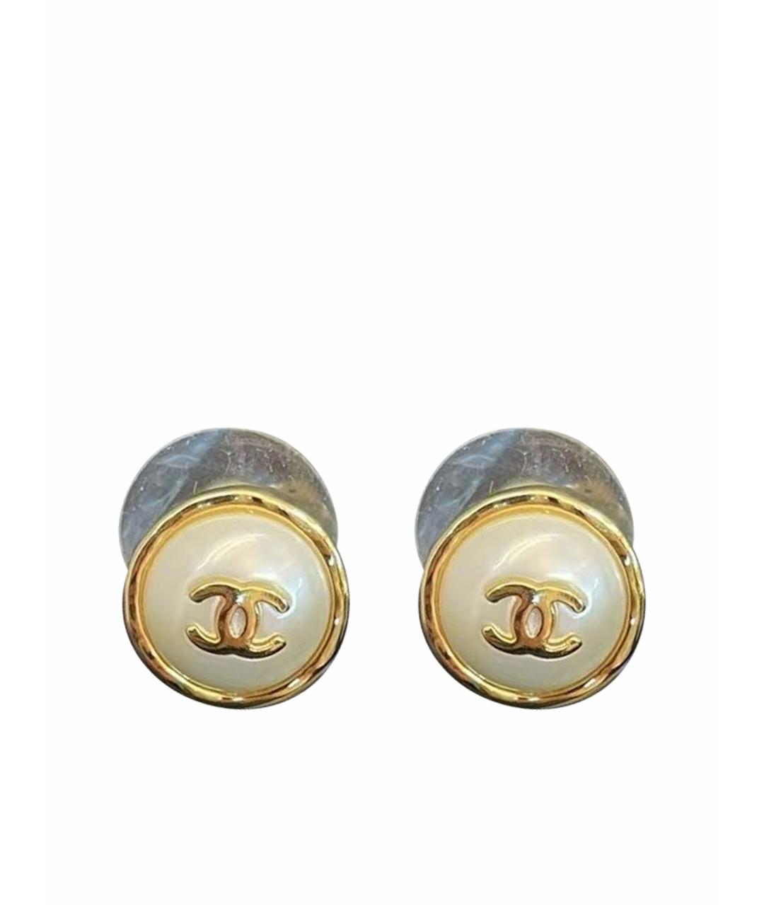 CHANEL Золотые серьги, фото 1