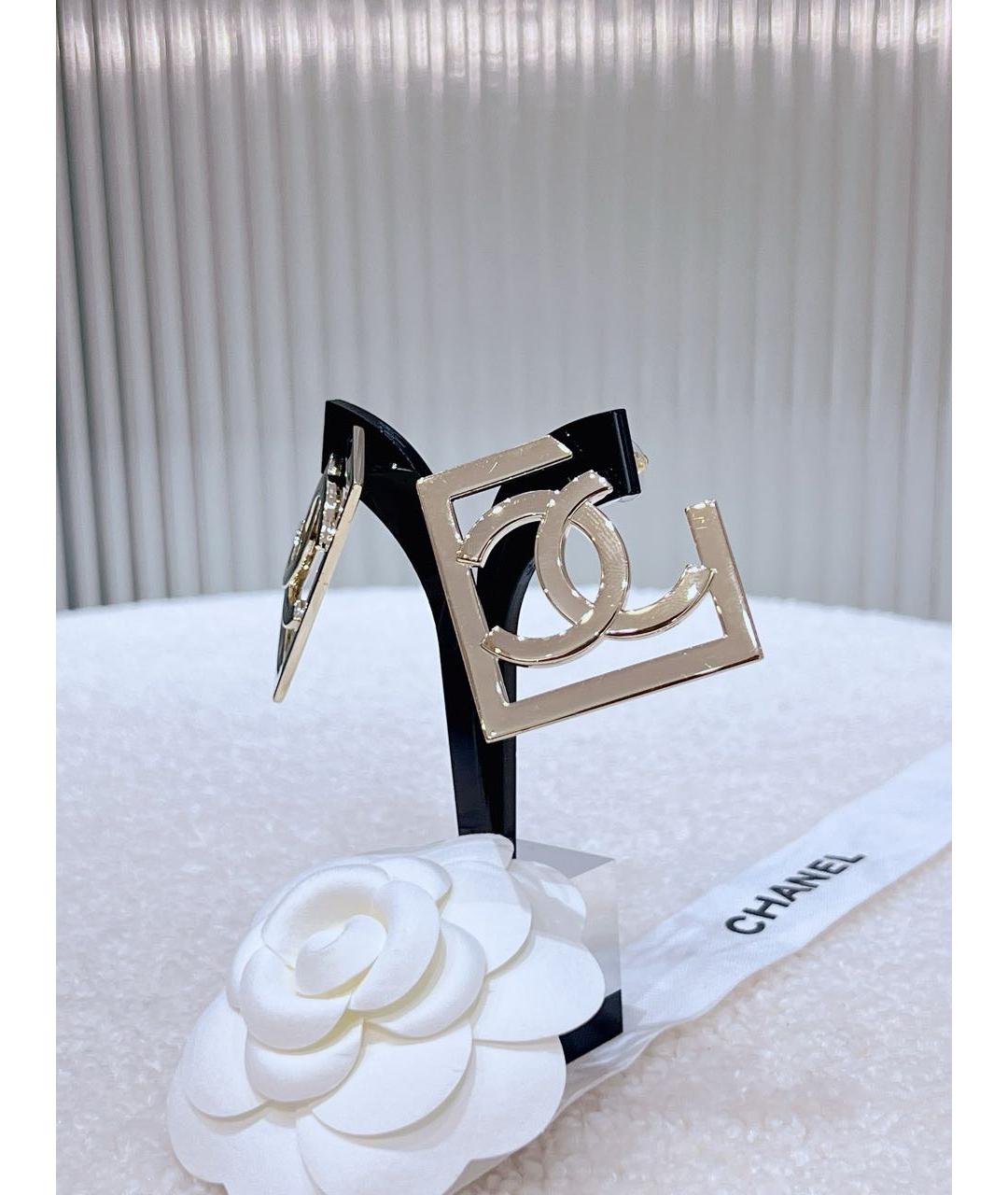 CHANEL Золотые серьги, фото 3