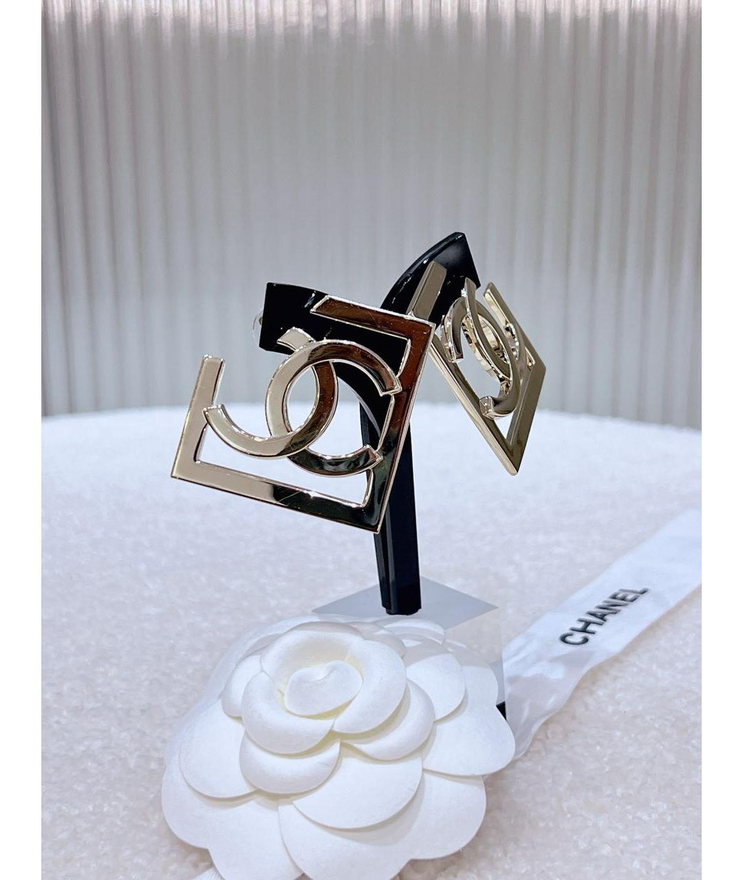 CHANEL Золотые серьги, фото 2
