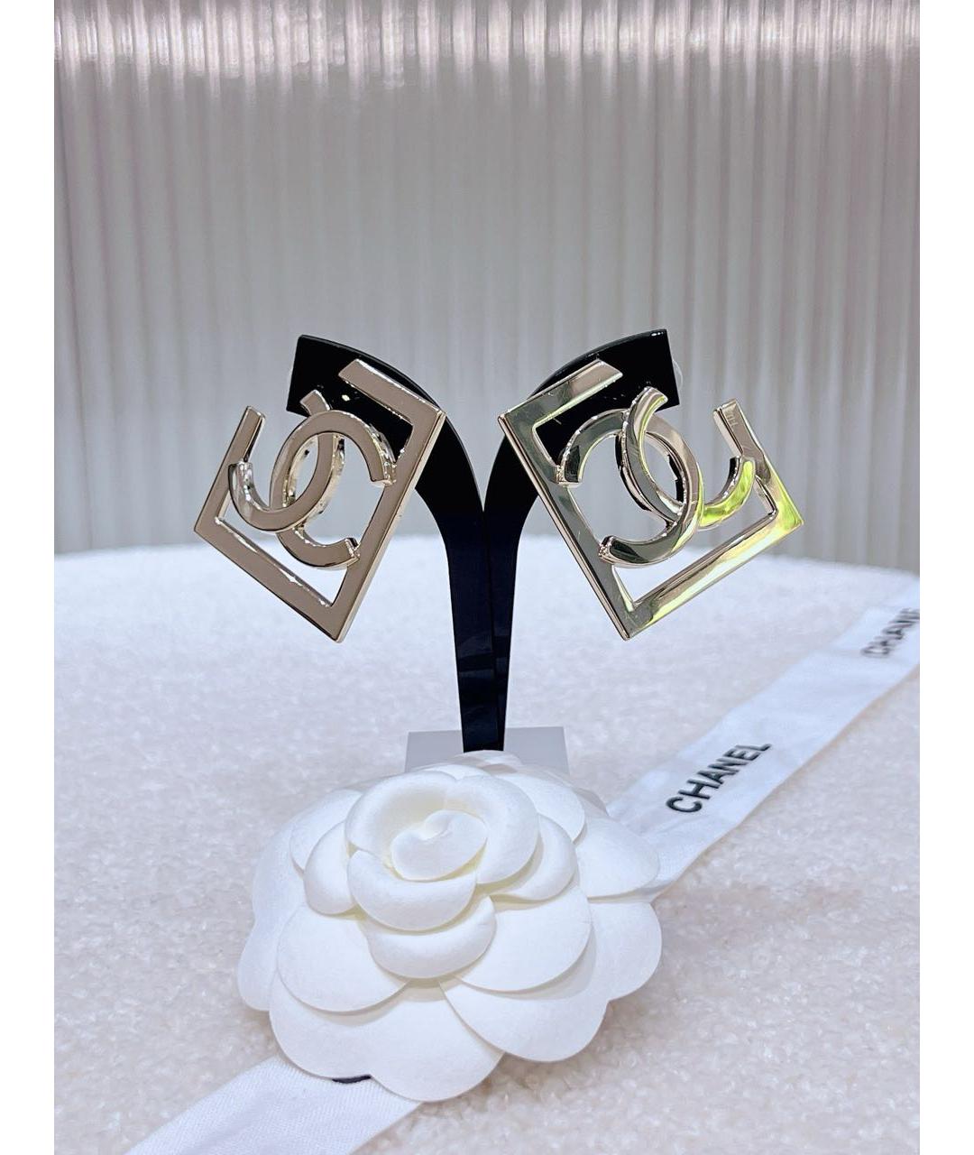 CHANEL Золотые серьги, фото 5