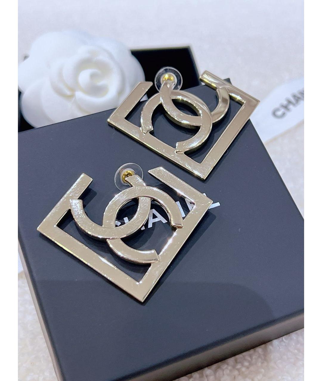 CHANEL Золотые серьги, фото 4
