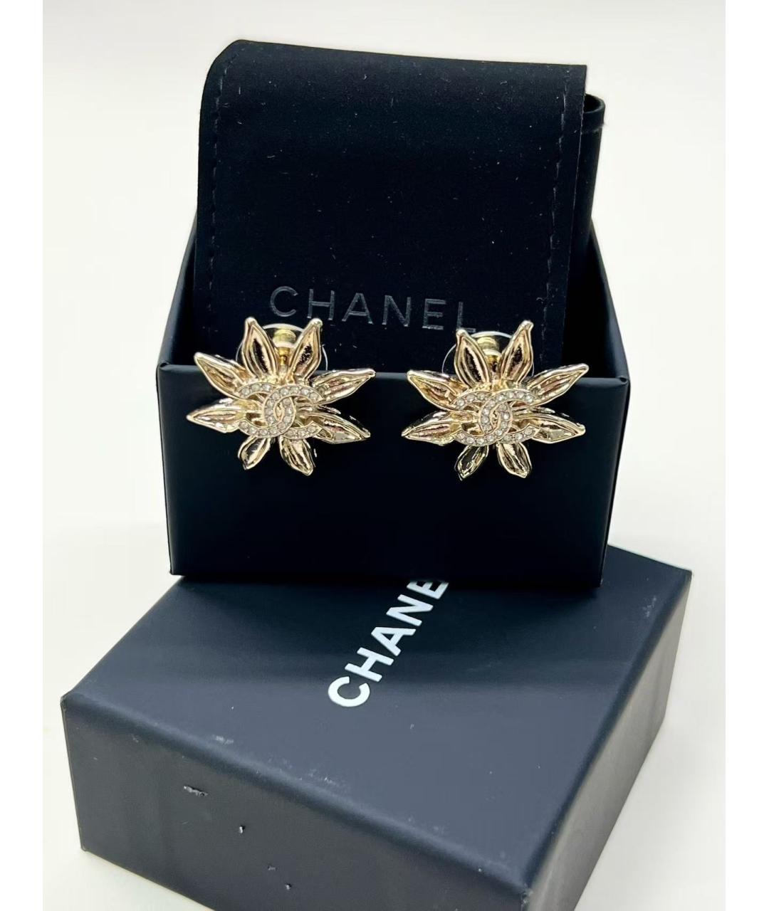 CHANEL Золотые серьги, фото 4
