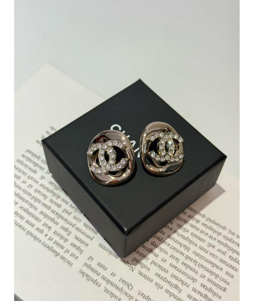 CHANEL Золотые серьги, фото 4