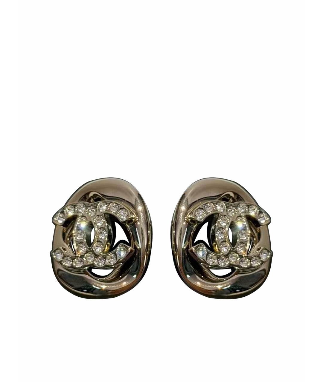 CHANEL Золотые серьги, фото 1