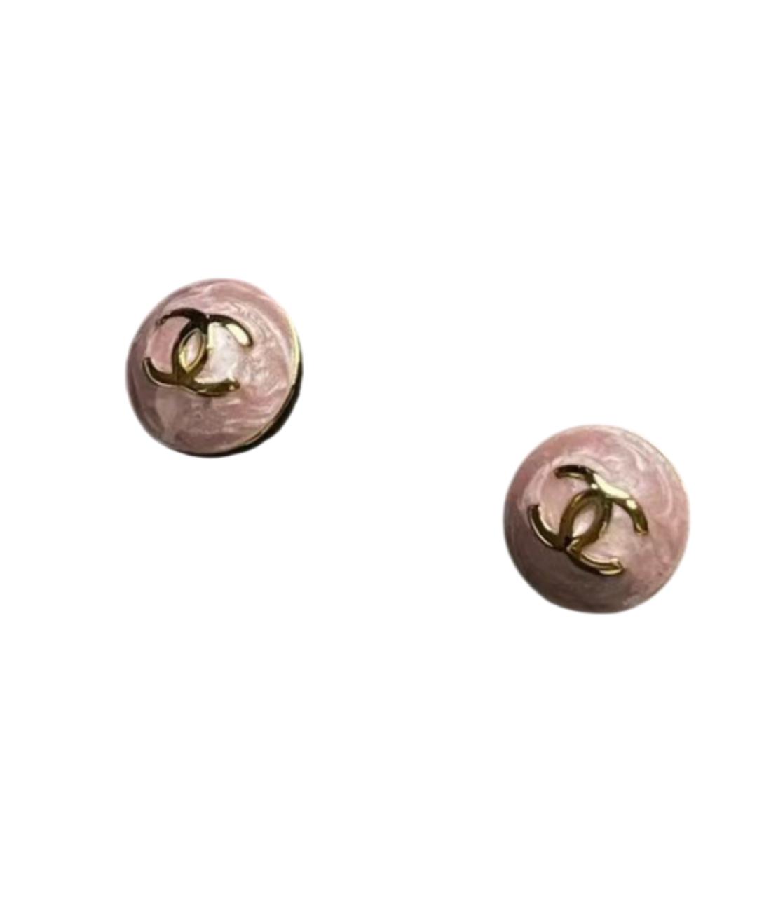 CHANEL Розовые серьги, фото 4
