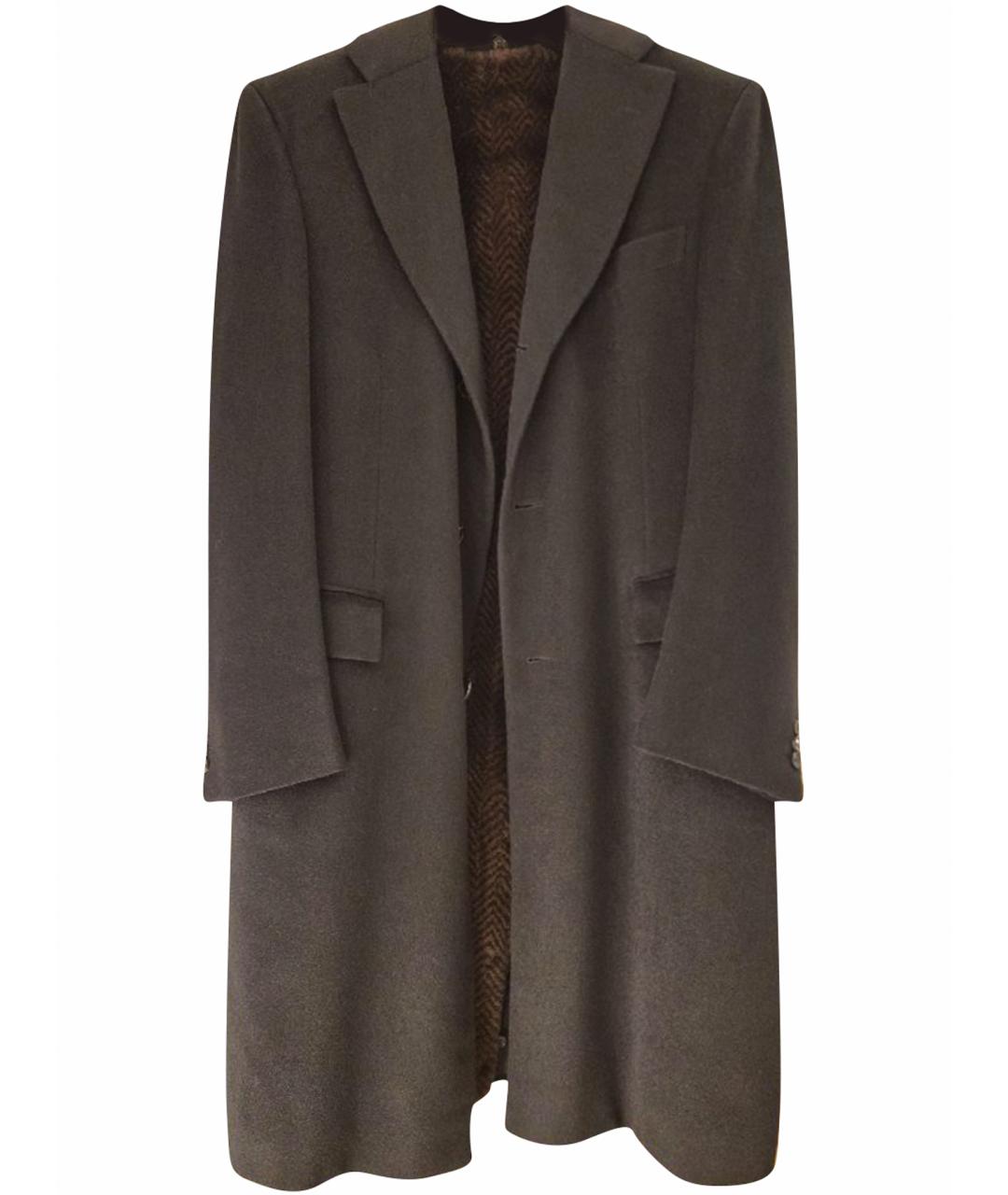 BRIONI Черное кашемировое пальто, фото 1