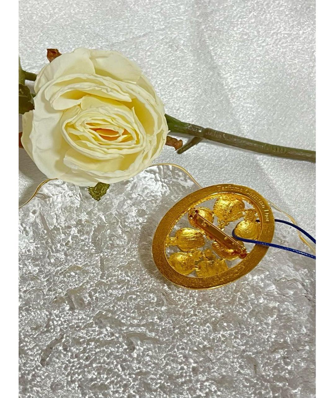 CHRISTIAN DIOR Золотая булавка / брошь, фото 2