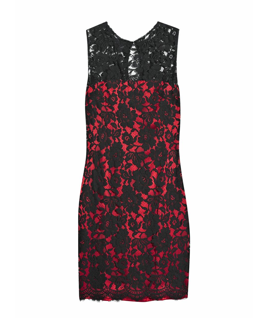 DOLCE&GABBANA Красное шелковое коктейльное платье, фото 1