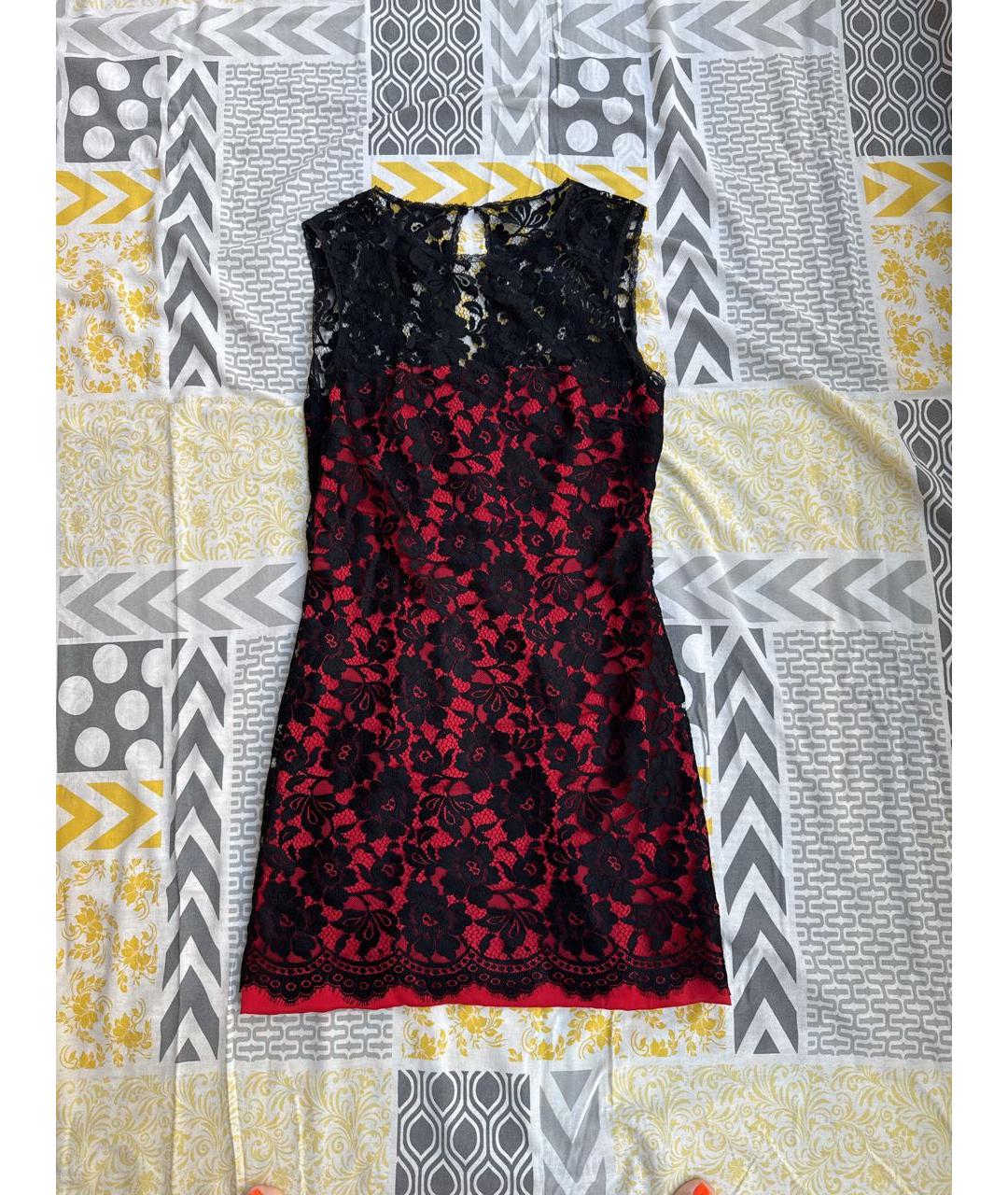 DOLCE&GABBANA Красное шелковое коктейльное платье, фото 9
