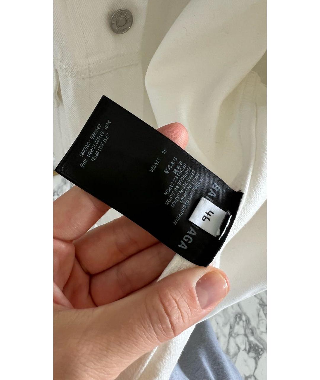 BALENCIAGA Белая деним куртка, фото 5