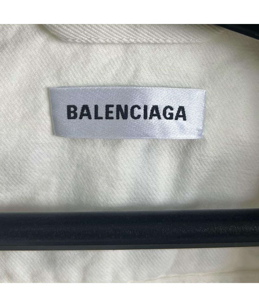 BALENCIAGA Белая деним куртка, фото 3