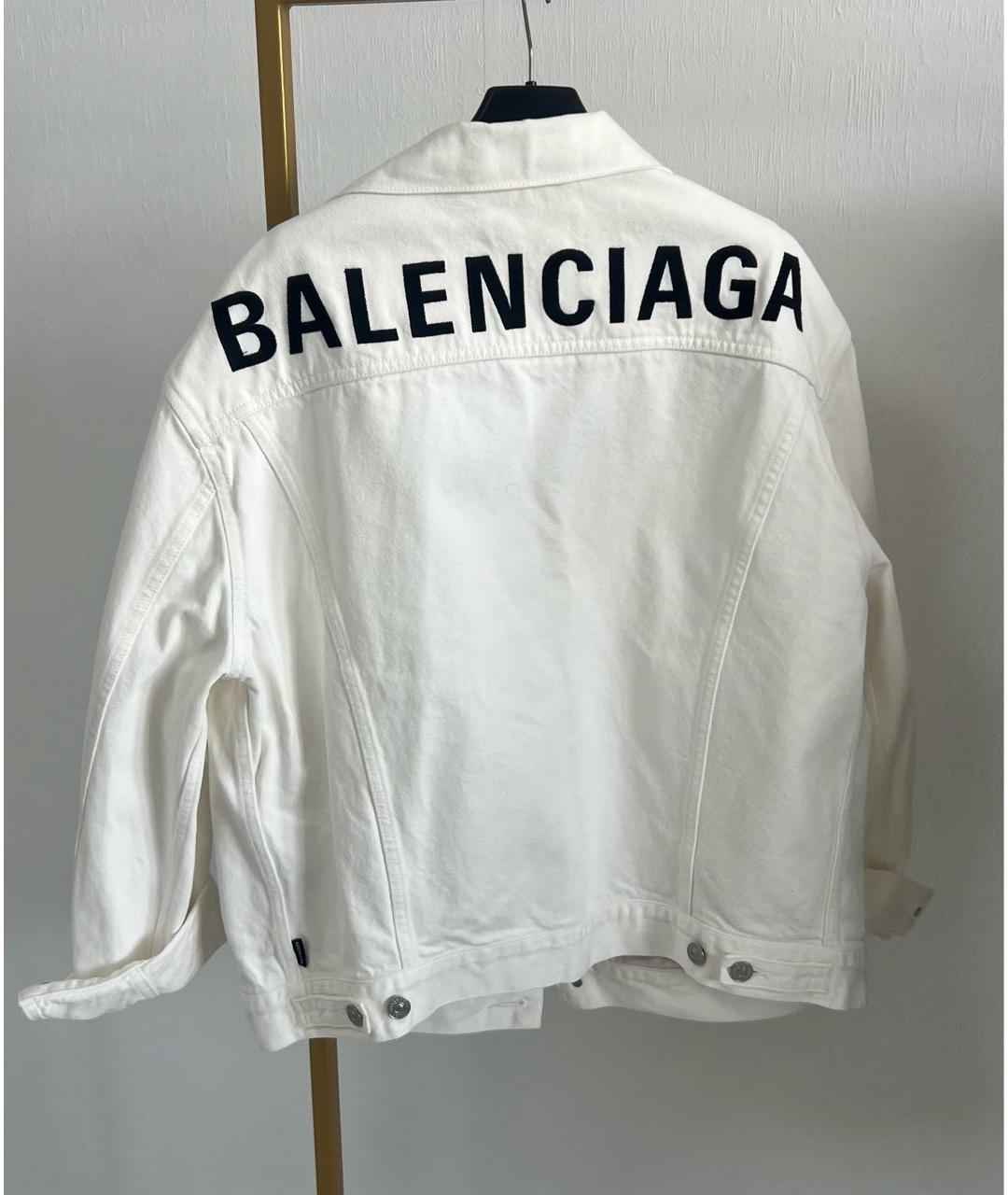 BALENCIAGA Белая деним куртка, фото 2