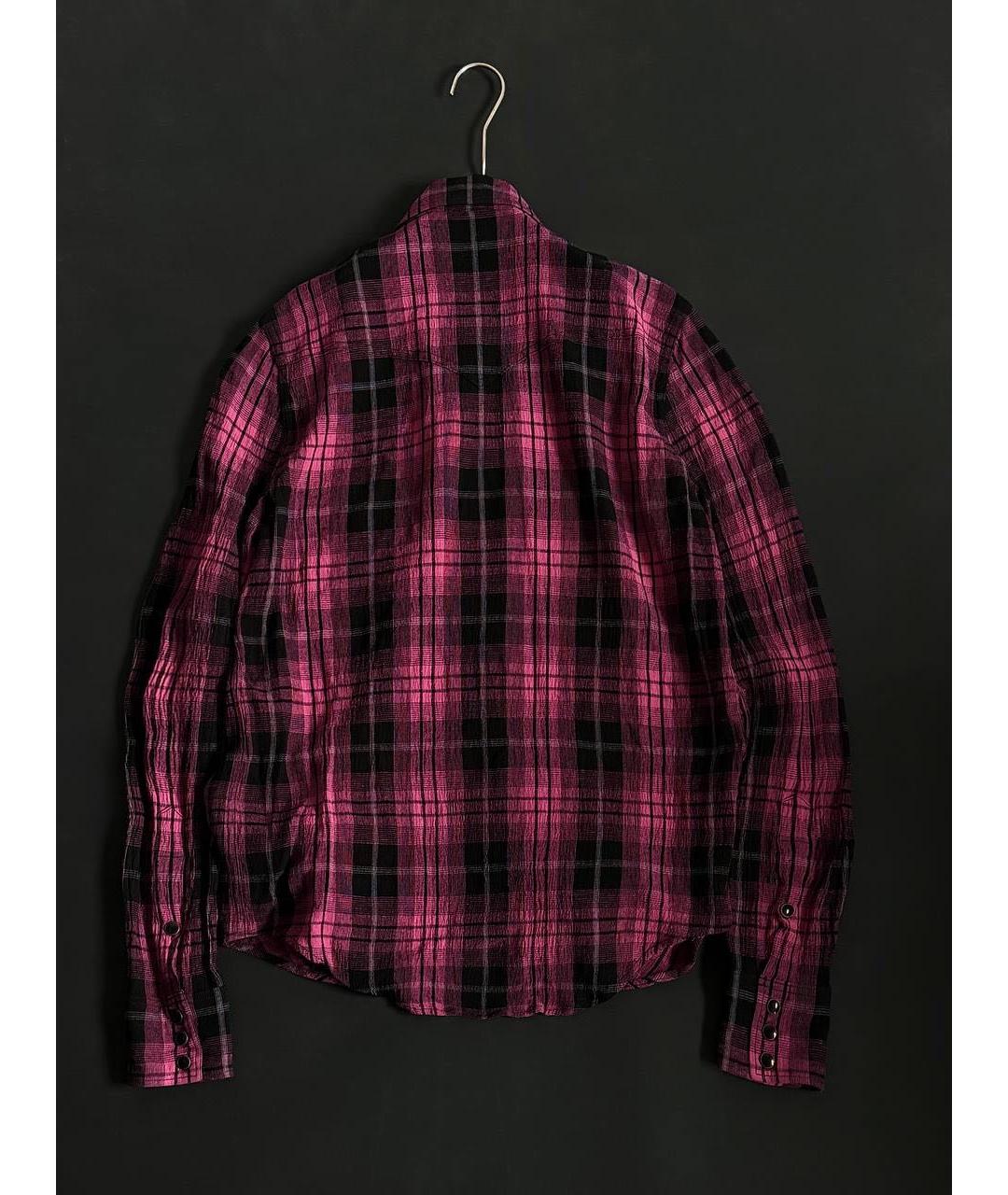 SAINT LAURENT Розовая хлопковая кэжуал рубашка, фото 2
