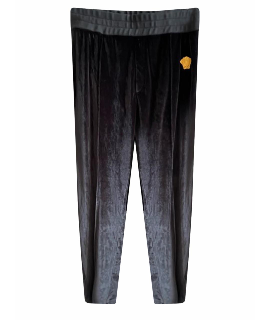 VERSACE Черный велюровый спортивный костюм, фото 1