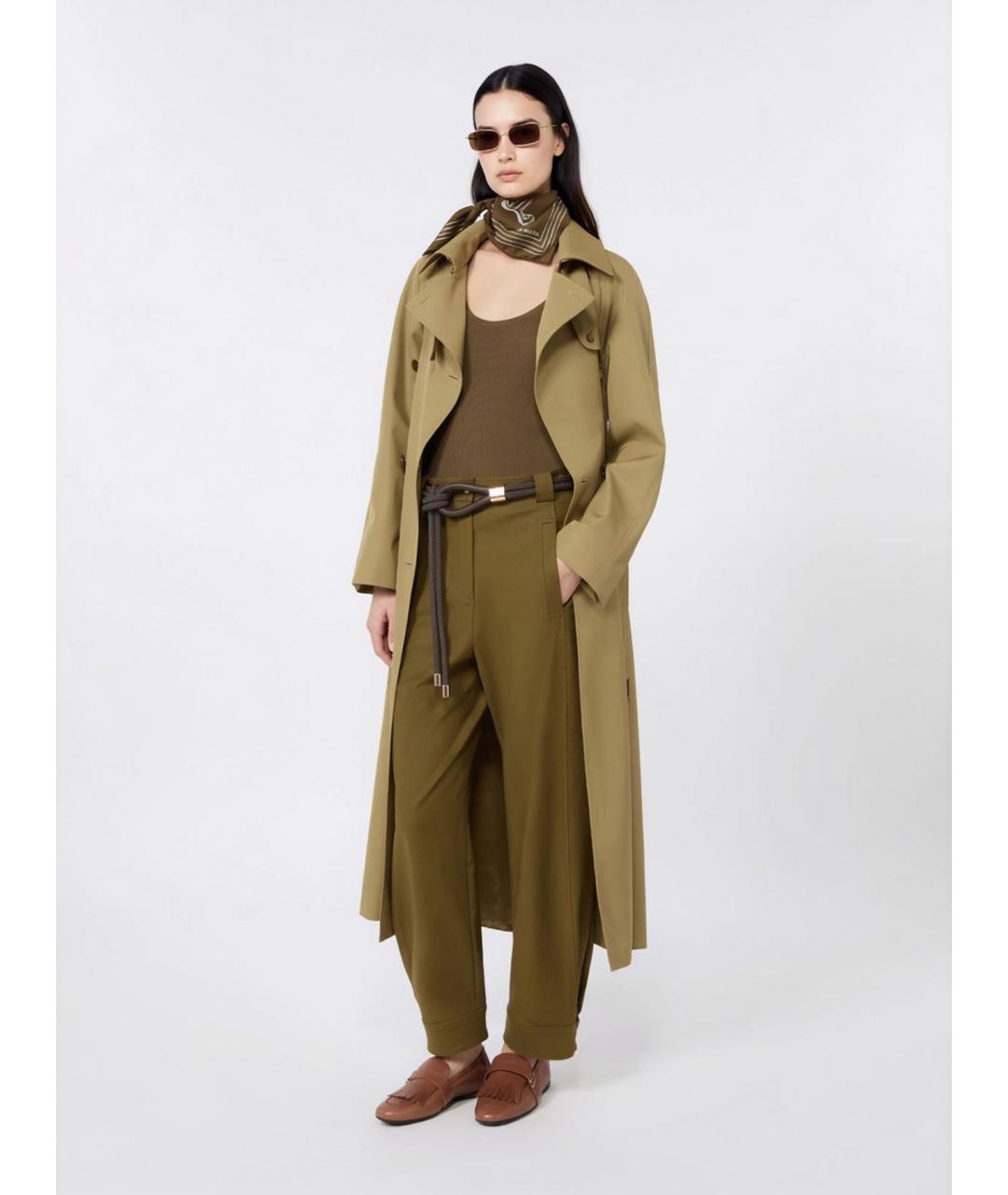 MAX MARA Зеленая вискозная майка, фото 2