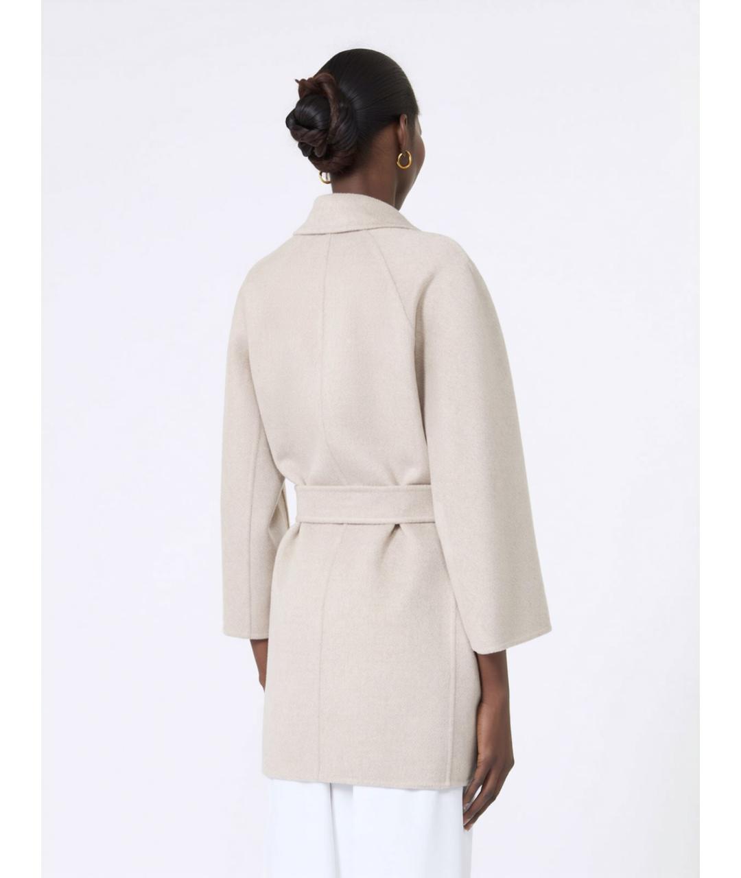 MAX MARA Бежевое кашемировое пальто, фото 4