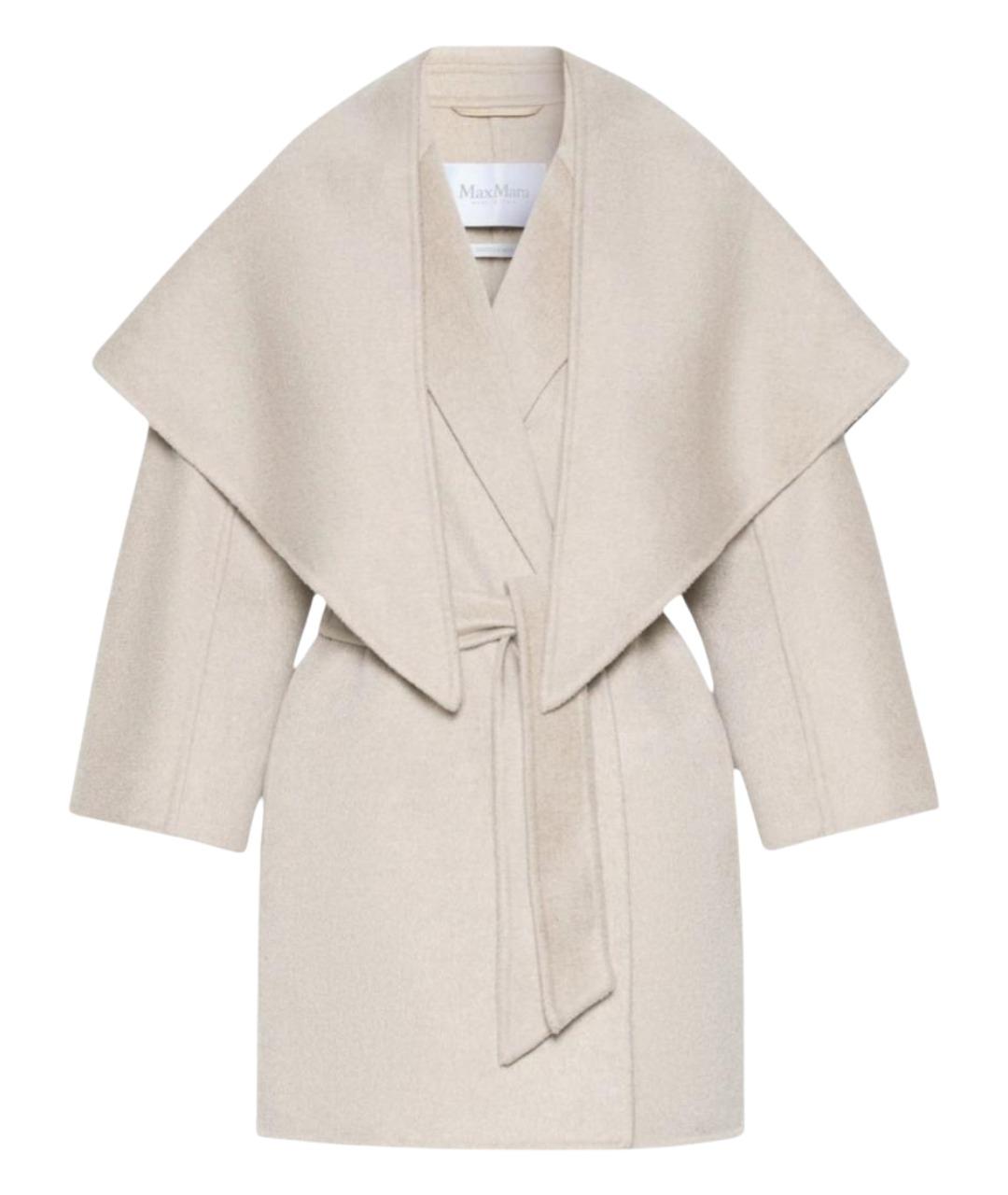 MAX MARA Бежевое кашемировое пальто, фото 1