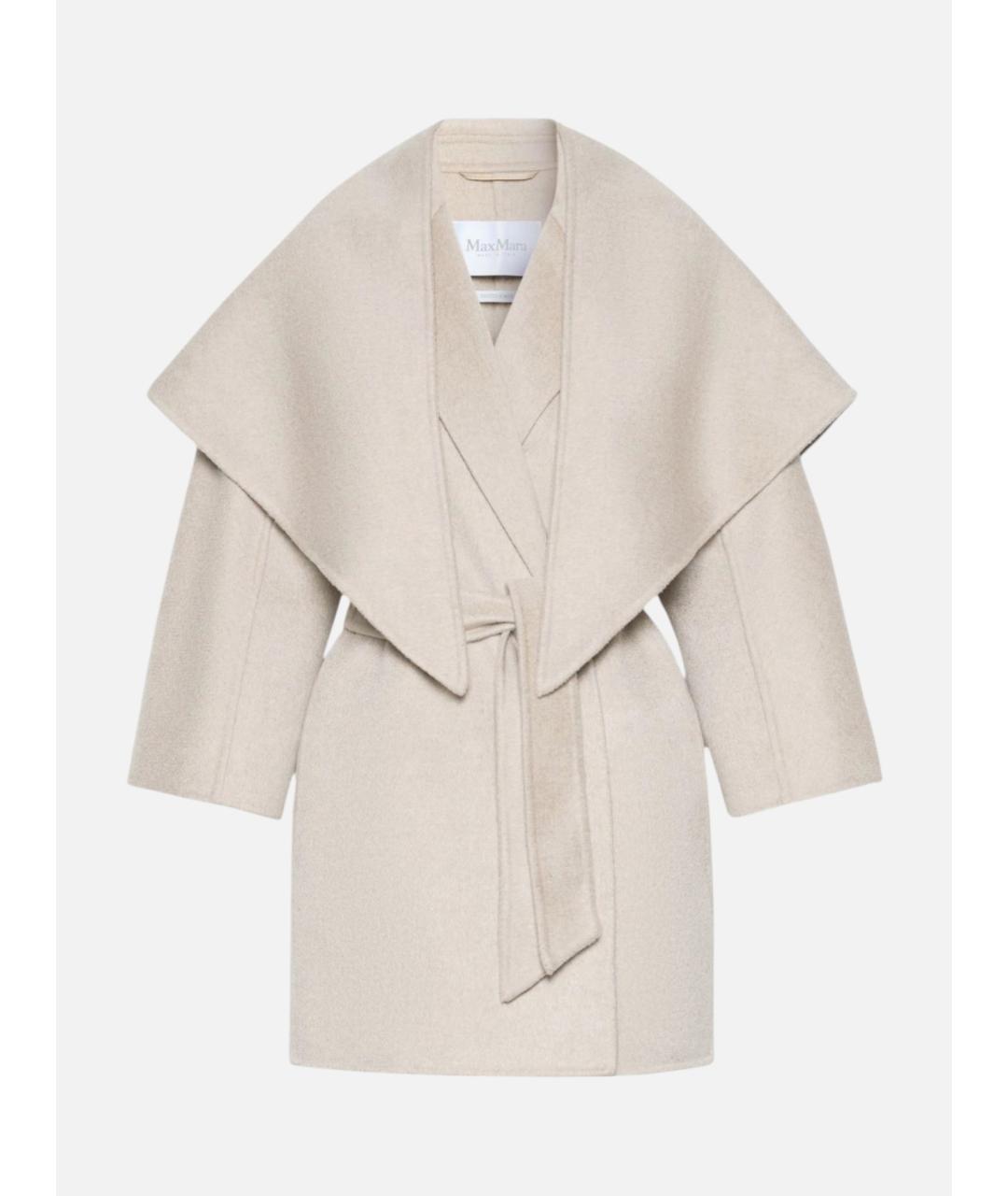 MAX MARA Бежевое кашемировое пальто, фото 6