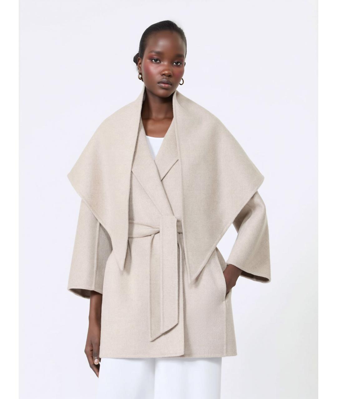 MAX MARA Бежевое кашемировое пальто, фото 3