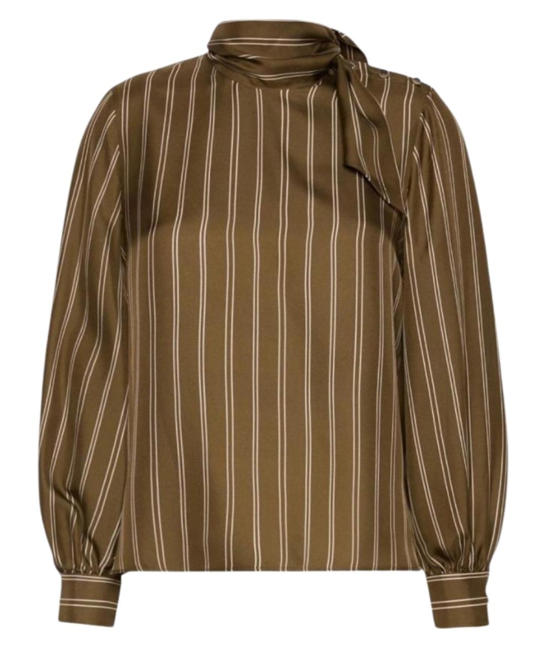 MAX MARA Мульти шелковая блузы, фото 1