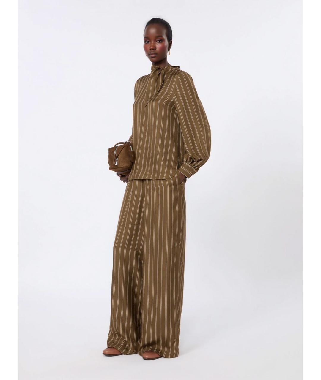 MAX MARA Мульти шелковая блузы, фото 2