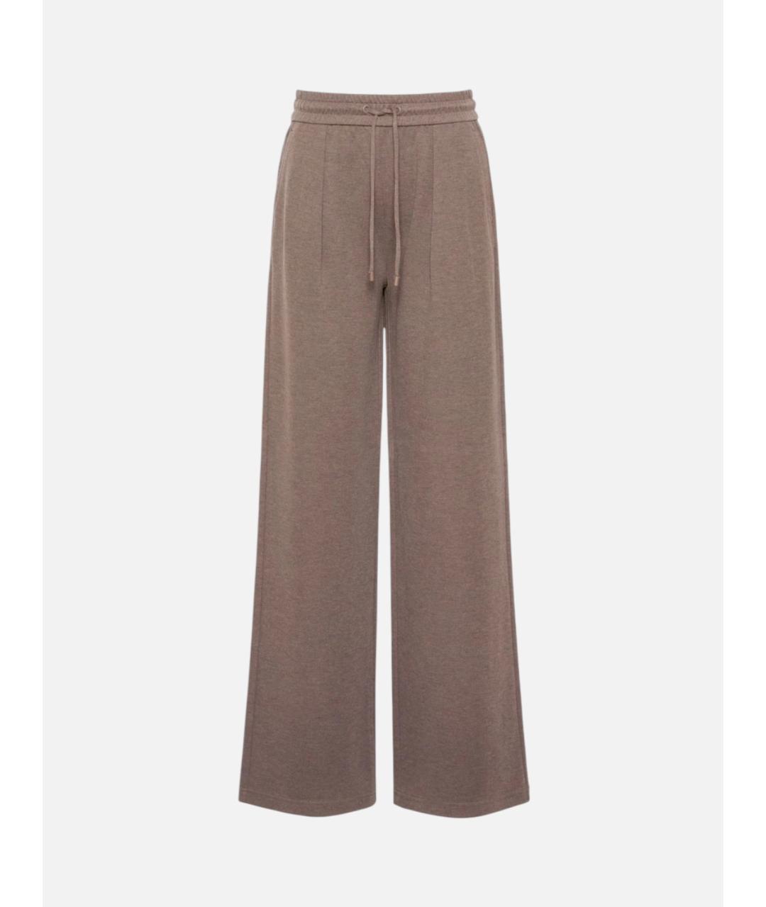 MAX MARA Коричневые брюки широкие, фото 6