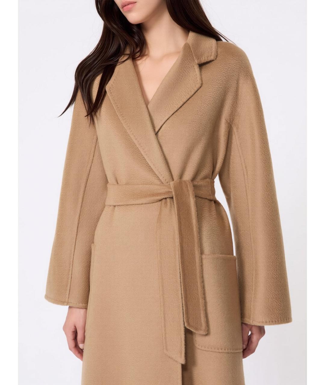 MAX MARA Бежевое кашемировое пальто, фото 4