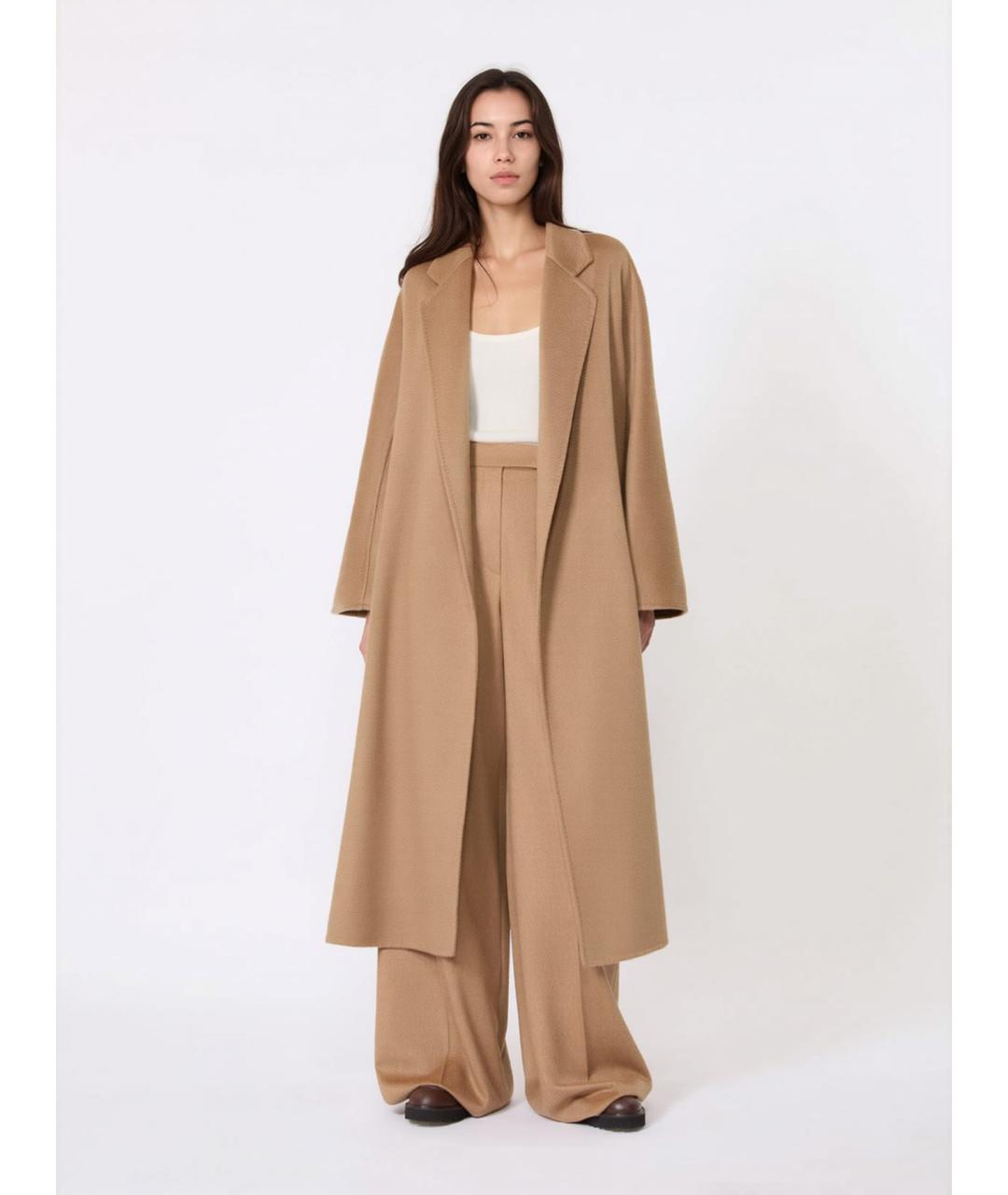 MAX MARA Бежевое кашемировое пальто, фото 2