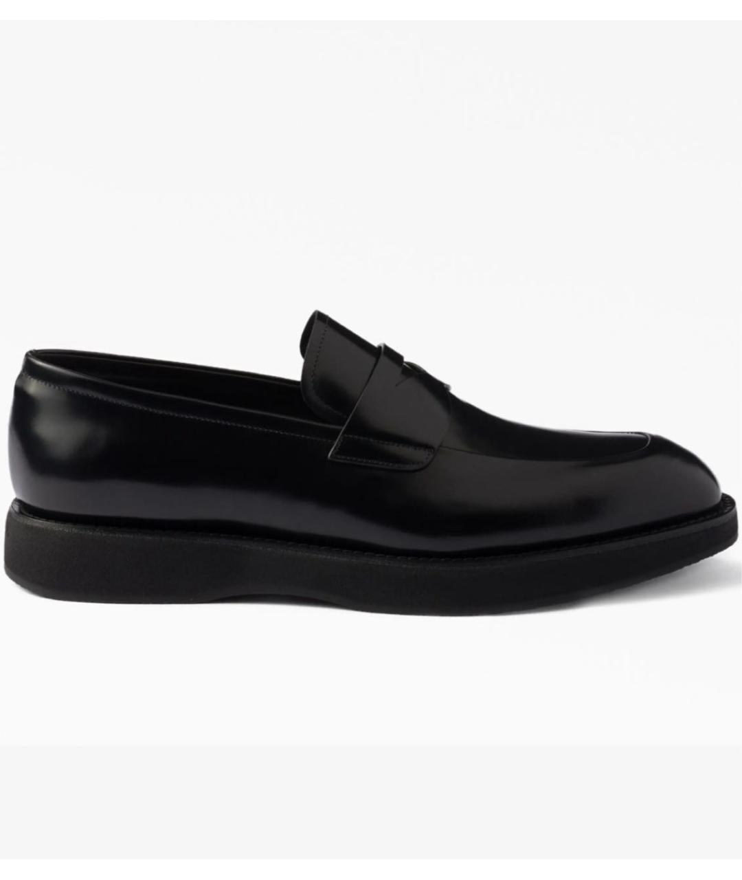 PRADA Черные кожаные лоферы, фото 9