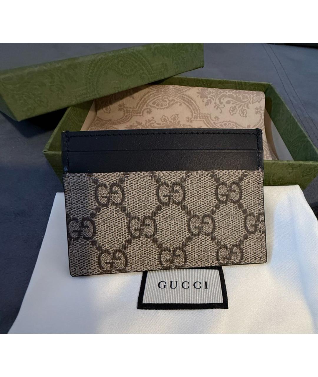 GUCCI Коричневый кардхолдер, фото 4