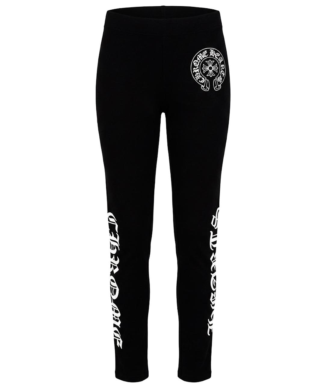 CHROME HEARTS Черные хлопковые леггинсы и велосипедки, фото 1