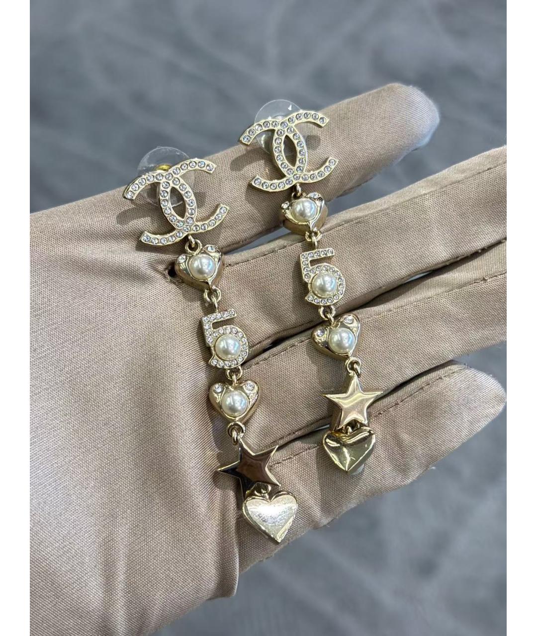 CHANEL Золотые серьги, фото 4