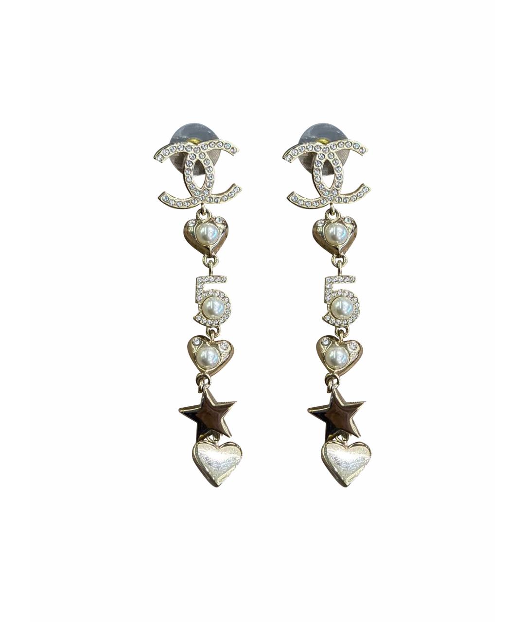 CHANEL Золотые серьги, фото 1