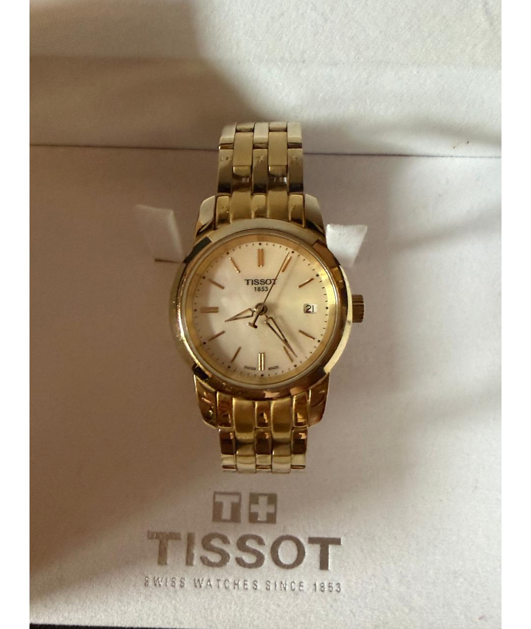 TISSOT Золотые позолоченные часы, фото 3